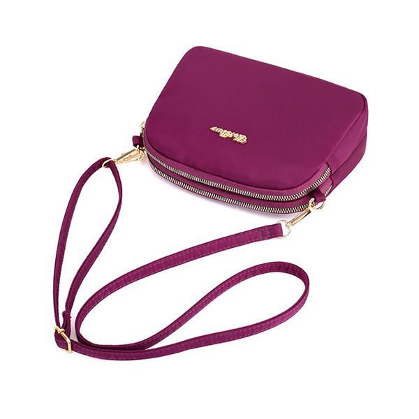 Naisten Nylon Vedenpitävä Solid Casual Muoti Olkalaukku Kuorilaukku Kytkinlaukku Crossbody Bag
