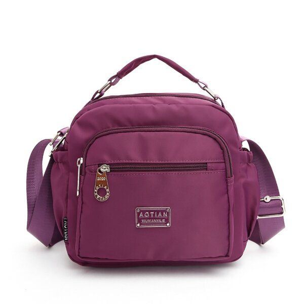 Naisten Nylon Vedenpitävät Laukut Tytöt Rento Olkalaukut Outdoor Crossbody Laukut