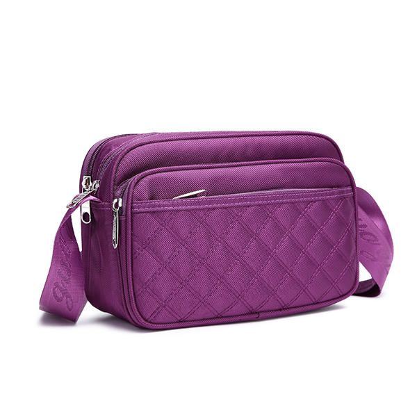 Naisten Oxford-kankainen Vedenpitävä Ruudullinen Kuviollinen Crossbody Laukku