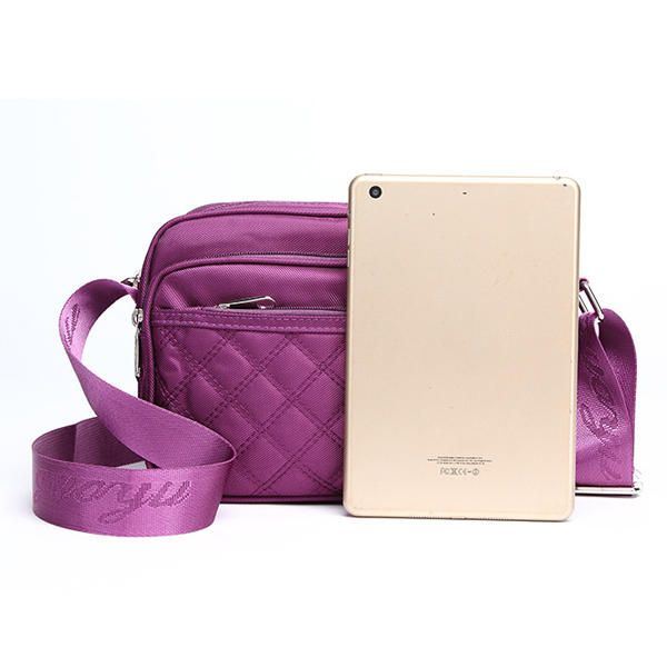Naisten Oxford-kankainen Vedenpitävä Ruudullinen Kuviollinen Crossbody Laukku