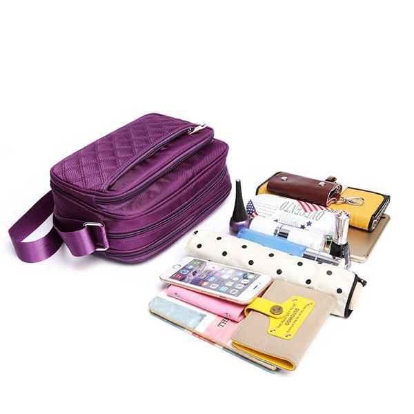Naisten Oxford-kankainen Vedenpitävä Ruudullinen Kuviollinen Crossbody Laukku