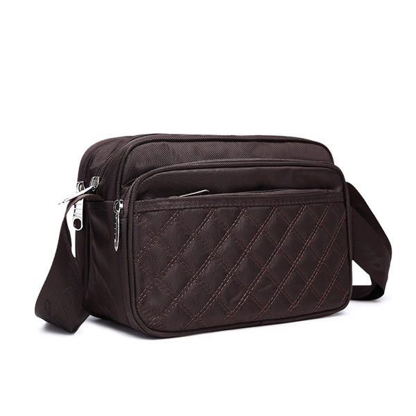 Naisten Oxford-kankainen Vedenpitävä Ruudullinen Kuviollinen Crossbody Laukku