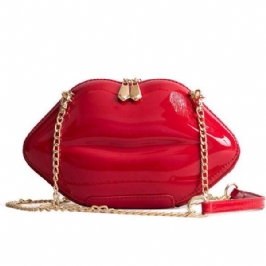 Naisten Persoonallisuus Huulet Shape Ketju Olkalaukku Crossbody Bag