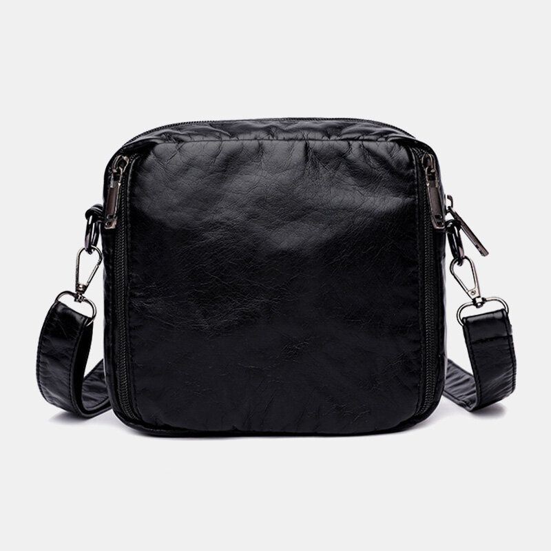Naisten Pesty Pu Nahka Suuri Tilavuus Retro 6.3 Tuuman Puhelinlaukku Pehmeä Crossbody Laukut Olkalaukku