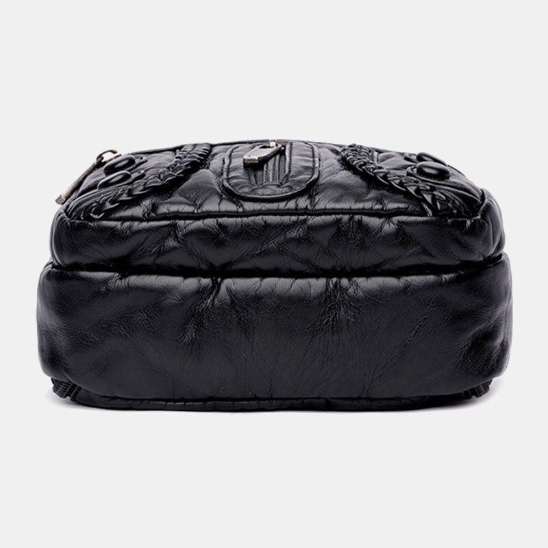 Naisten Pesty Pu Nahka Suuri Tilavuus Retro 6.3 Tuuman Puhelinlaukku Pehmeä Crossbody Laukut Olkalaukku