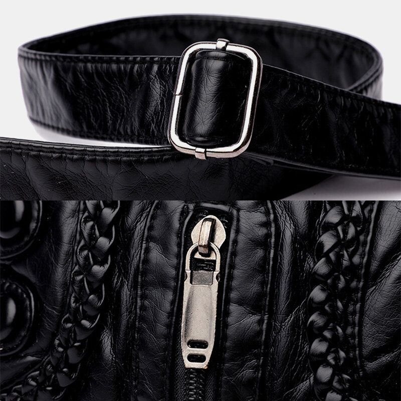 Naisten Pesty Pu Nahka Suuri Tilavuus Retro 6.3 Tuuman Puhelinlaukku Pehmeä Crossbody Laukut Olkalaukku