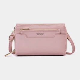 Naisten Pu 6.3 Tuuman Puhelin Solid Crossbody Laukku Puhelinlaukku Lompakko