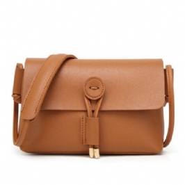 Naisten Pu Nahka Hasp Olkalaukut Vintage Flap Crossbody Laukut Olkalaukut
