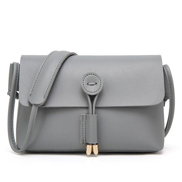 Naisten Pu Nahka Hasp Olkalaukut Vintage Flap Crossbody Laukut Olkalaukut