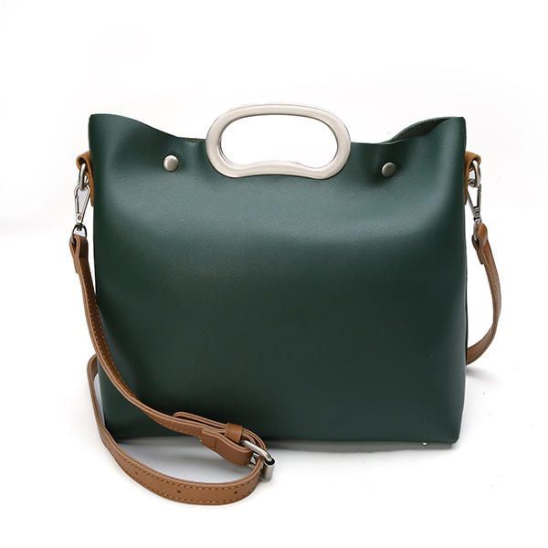 Naisten Pu-nahkainen Crossbody Laukku Rento Crossbody Laukku Kuvapaketti