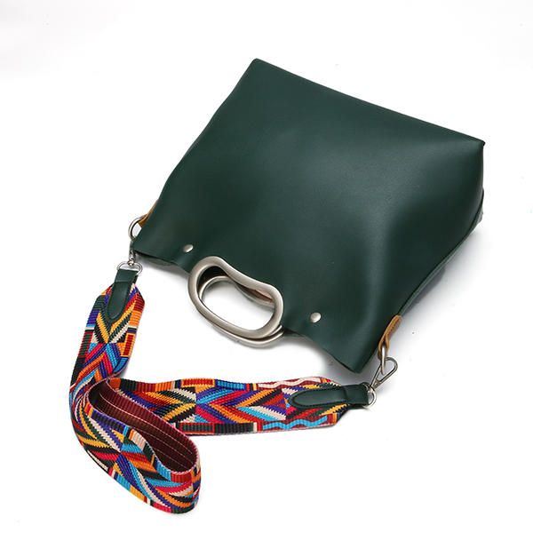 Naisten Pu-nahkainen Crossbody Laukku Rento Crossbody Laukku Kuvapaketti