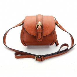 Naisten Pu-nahkavyö Koristeltu Kaksinkertaisella Vetoketjulla Varustettu Mini Crossbody Laukku