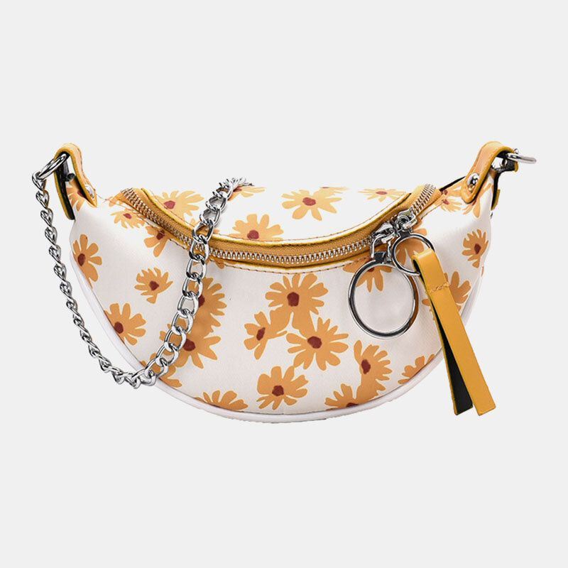 Naisten Pu Summer Small Daisies Rintalaukku