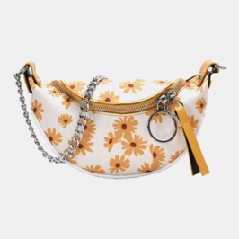 Naisten Pu Summer Small Daisies Rintalaukku