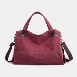 Naisten Rento Kangaskäsilaukku Multi-carry Crossbody Laukku