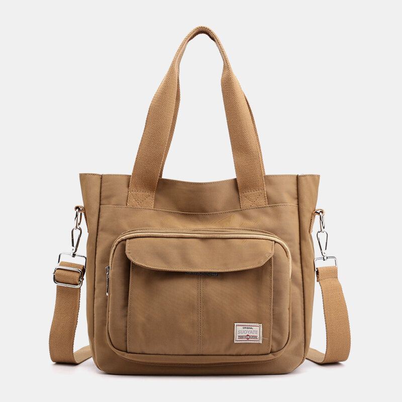 Naisten Rento Kevyt Laukku Kiinteä Suuri Tilavuus Käsilaukku Crossbody Laukku