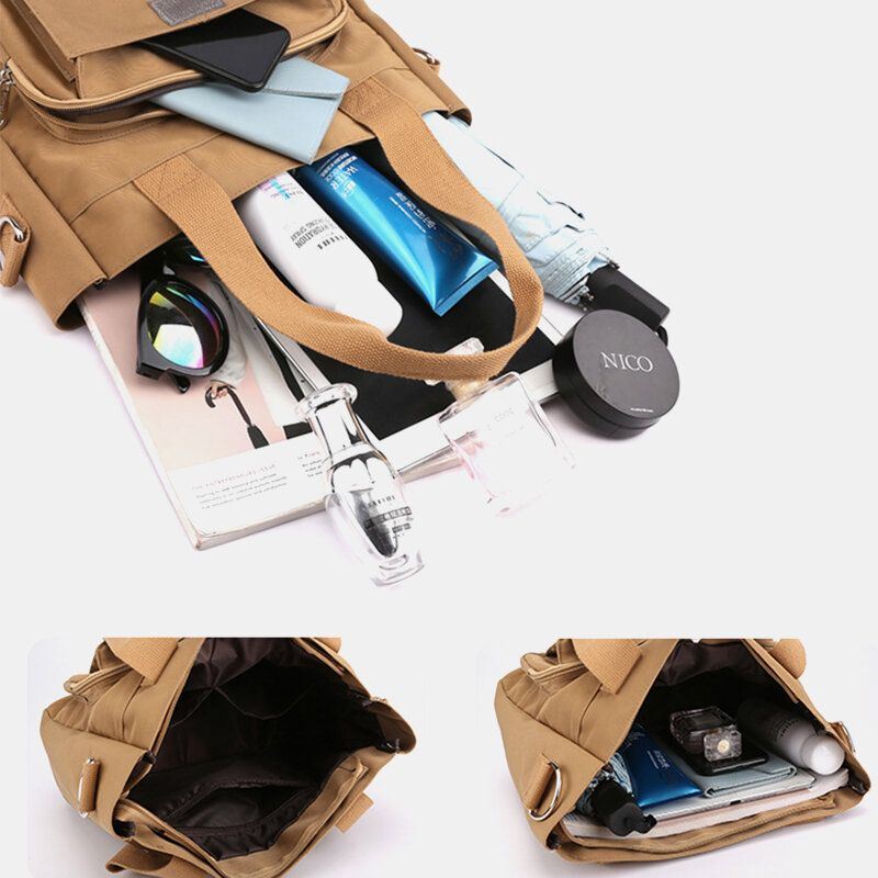 Naisten Rento Kevyt Laukku Kiinteä Suuri Tilavuus Käsilaukku Crossbody Laukku