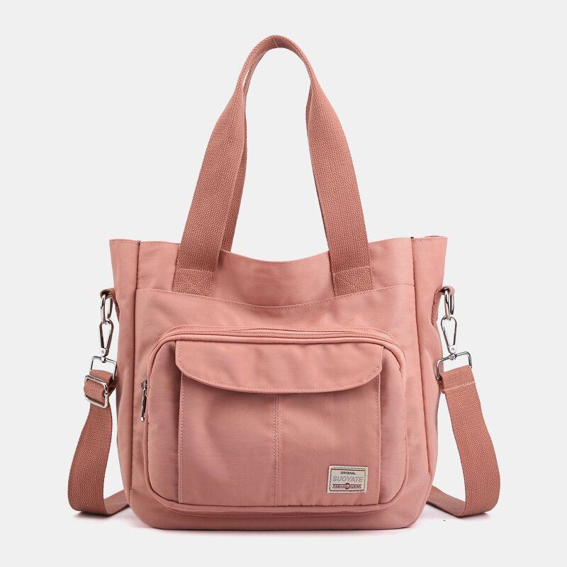 Naisten Rento Kevyt Laukku Kiinteä Suuri Tilavuus Käsilaukku Crossbody Laukku
