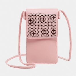 Naisten Rento Kiinteä Ontto Kosketusnäyttö 6.3 Tuuman Puhelinlaukku Olkalaukku Crossbody Laukku