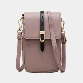 Naisten Rento Patchwork 6.3 Tuuman Puhelinlaukku Crossbody Laukku