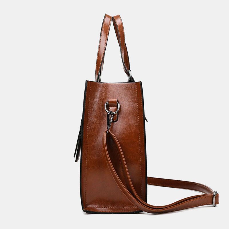 Naisten Retro Suurikokoinen Crossbody Laukku Käsilaukku Laukku