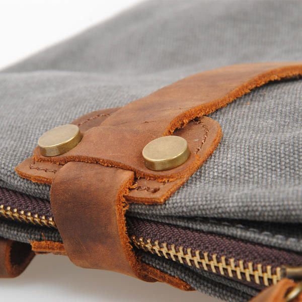 Naisten Retrokangas Aitoa Nahkaa Käsilaukut Rento Olkalaukut Crossbody Laukut