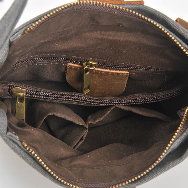 Naisten Retrokangas Aitoa Nahkaa Käsilaukut Rento Olkalaukut Crossbody Laukut