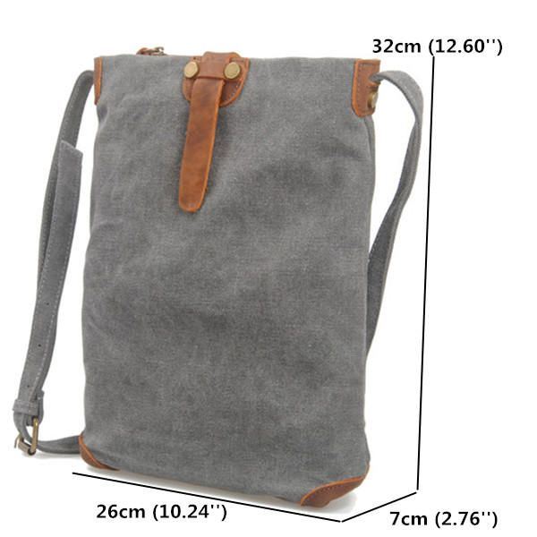 Naisten Retrokangas Aitoa Nahkaa Käsilaukut Rento Olkalaukut Crossbody Laukut