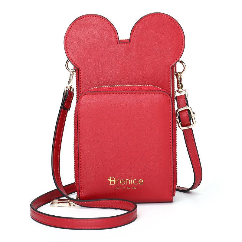 Naisten Söpö Eläinten Puhelinlaukku Kiinteä Crossbody Laukku