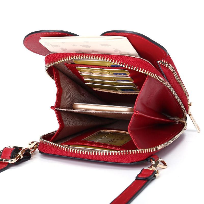 Naisten Söpö Eläinten Puhelinlaukku Kiinteä Crossbody Laukku