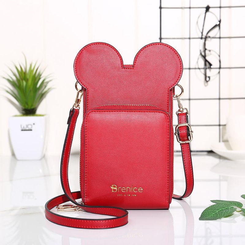 Naisten Söpö Eläinten Puhelinlaukku Kiinteä Crossbody Laukku