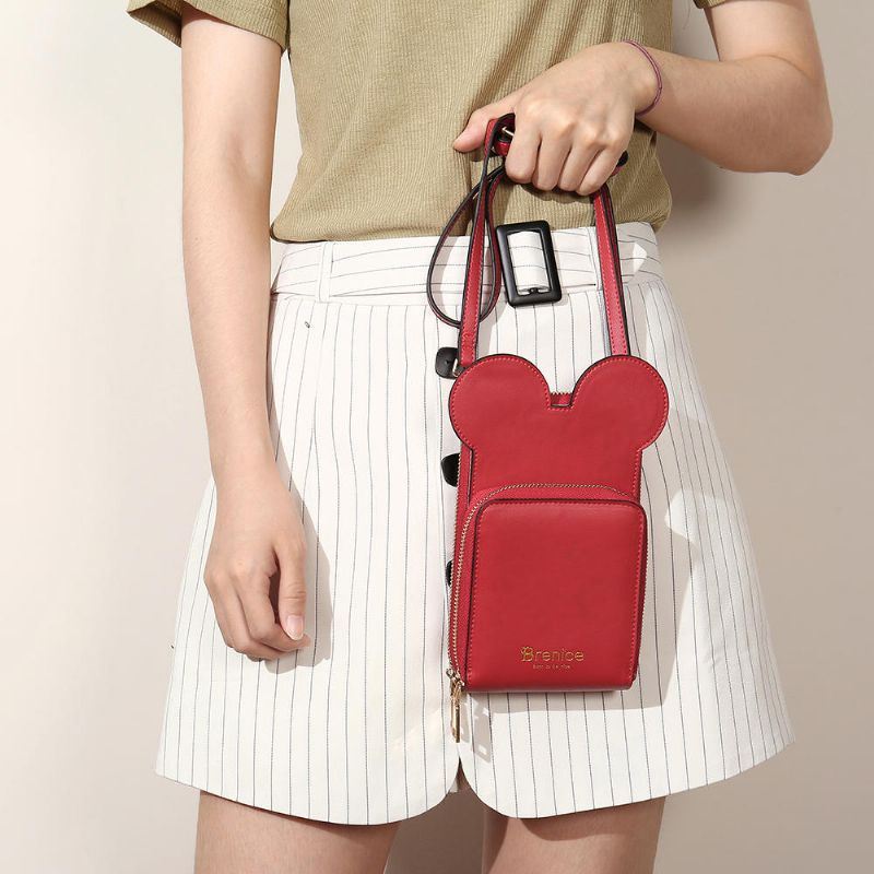 Naisten Söpö Eläinten Puhelinlaukku Kiinteä Crossbody Laukku