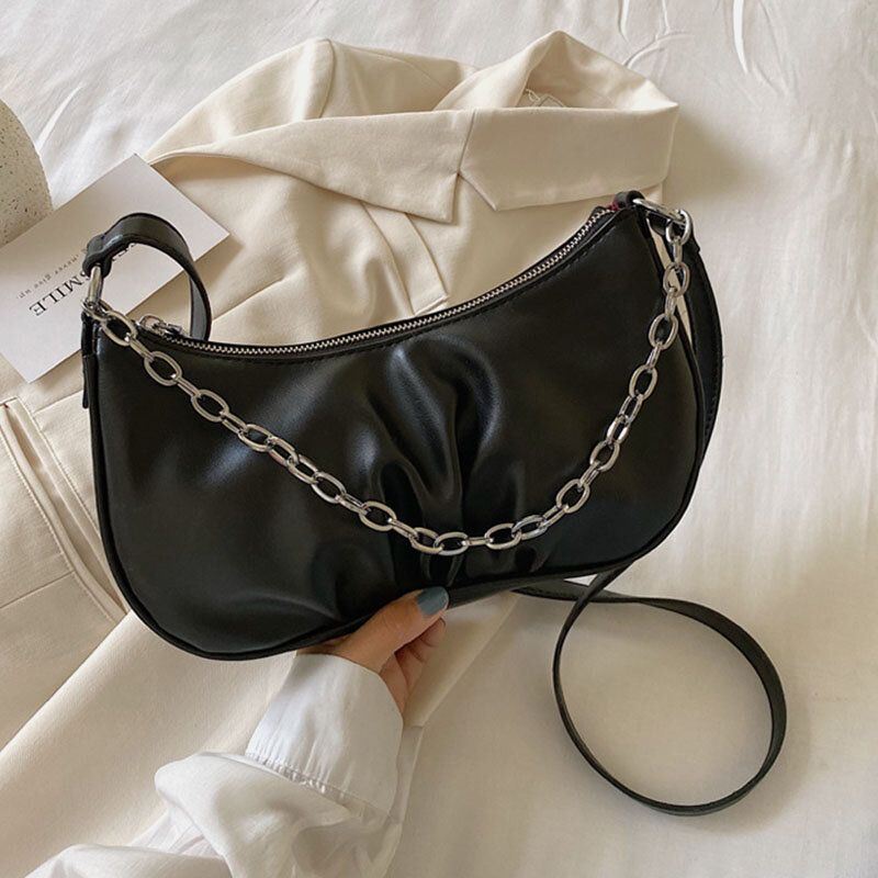 Naisten Solid Fashion -ketjut Laukku Olkalaukku Crossbody-laukku