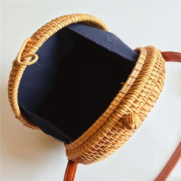 Naisten Straw Hollow Out Crossbody Bag Matka-olkalaukku