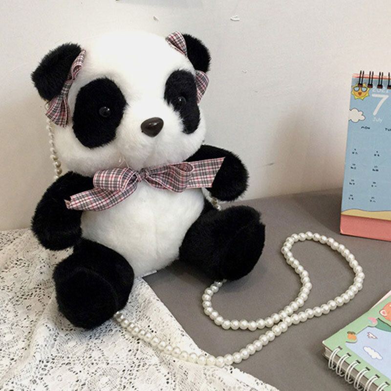 Naisten Talviolympialaiset Peking 2022 Dacron Cute Panda Crossbody Bag Olkalaukku