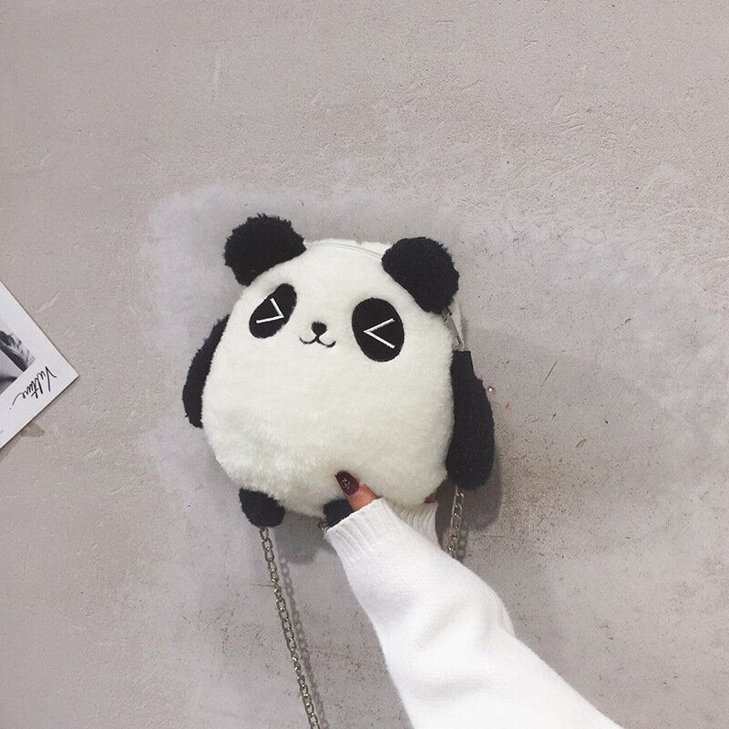 Naisten Talviolympialaiset Peking 2022 Söpö Panda Dacron Chain Crossbody Laukku