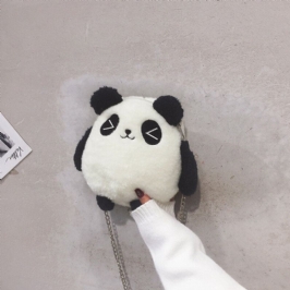 Naisten Talviolympialaiset Peking 2022 Söpö Panda Dacron Chain Crossbody Laukku