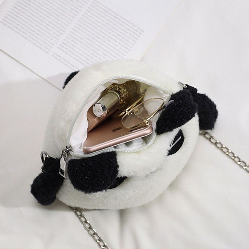 Naisten Talviolympialaiset Peking 2022 Söpö Panda Dacron Chain Crossbody Laukku