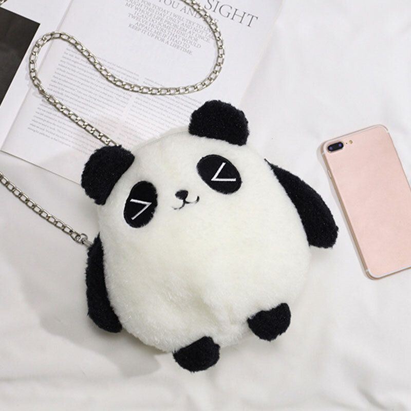 Naisten Talviolympialaiset Peking 2022 Söpö Panda Dacron Chain Crossbody Laukku