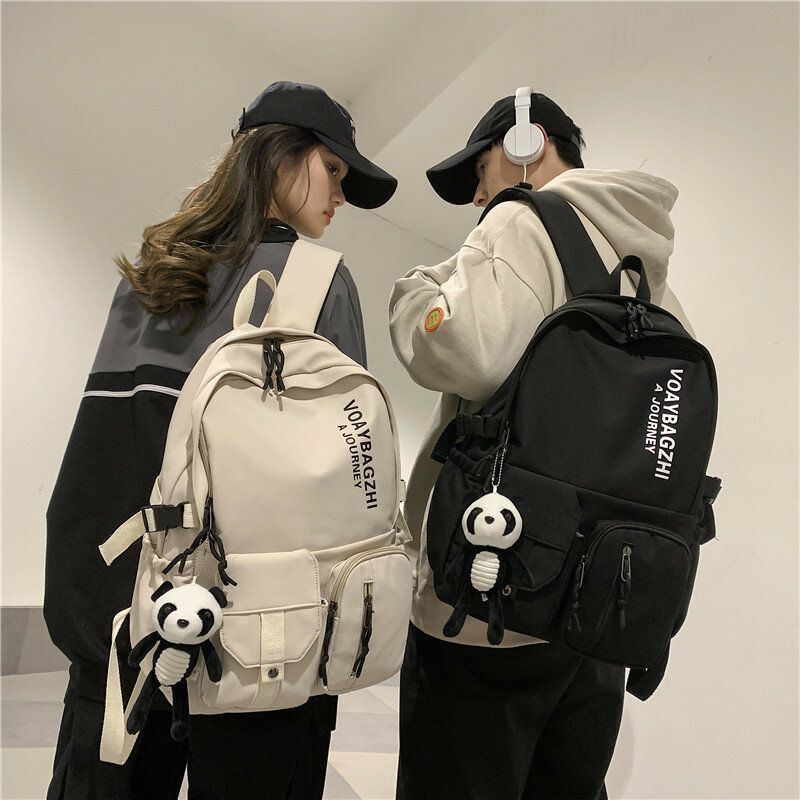 Naisten Talviolympialaiset Peking 2022 Söpö Panda Koriste Multifuction Reppu Nylon Vedenpitävä Koululaukku