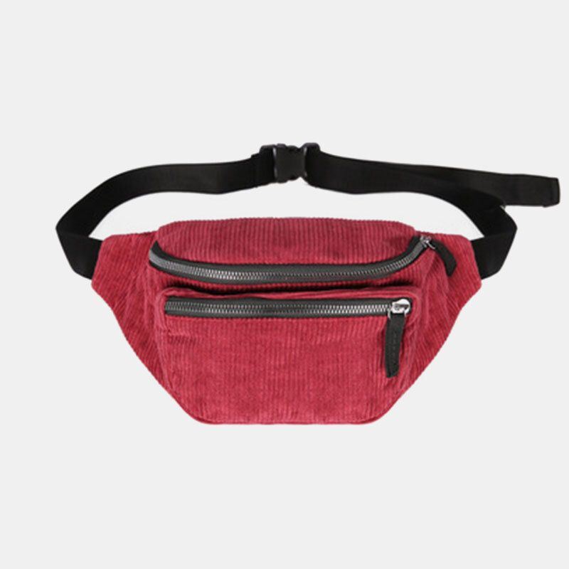 Naisten Vakosametti Retro Solid Color Rento Muoti Crossbody Laukku Rintalaukku Olkalaukku