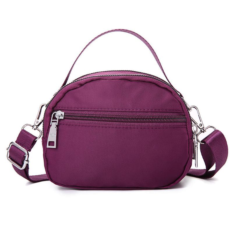 Naisten Vapaa-ajan Vedenpitävä Monitaskuinen Ruudullinen Crossbody Laukku Olkalaukku