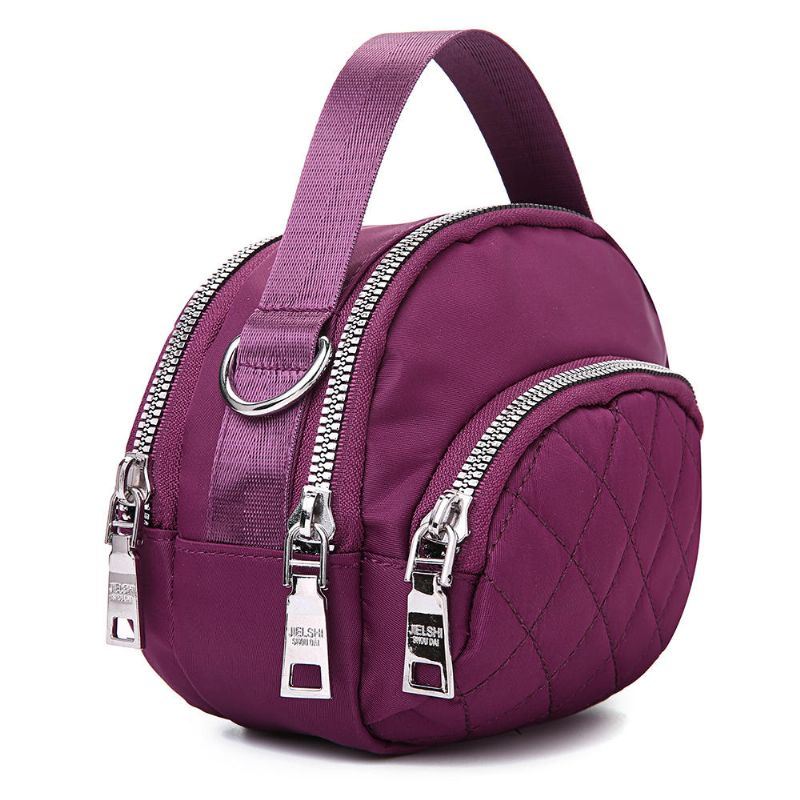 Naisten Vapaa-ajan Vedenpitävä Monitaskuinen Ruudullinen Crossbody Laukku Olkalaukku
