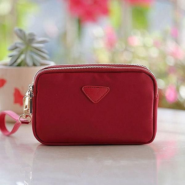 Naisten Vedenkestävät Moniuraiset Kytkinlaukut Nylon Kiinteä Mini Crossbody Laukku