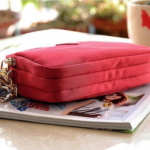 Naisten Vedenkestävät Moniuraiset Kytkinlaukut Nylon Kiinteä Mini Crossbody Laukku