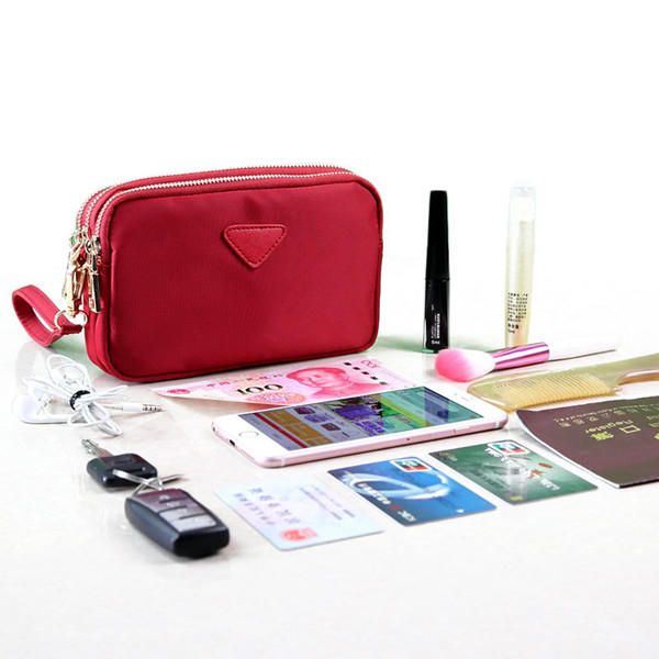 Naisten Vedenkestävät Moniuraiset Kytkinlaukut Nylon Kiinteä Mini Crossbody Laukku