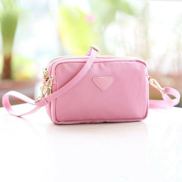 Naisten Vedenkestävät Moniuraiset Kytkinlaukut Nylon Kiinteä Mini Crossbody Laukku