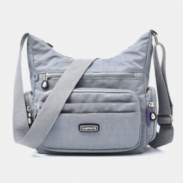 Naisten Vedenpitävä Monitaskuinen Kiinteä Rento Crossbody Laukku Olkalaukku