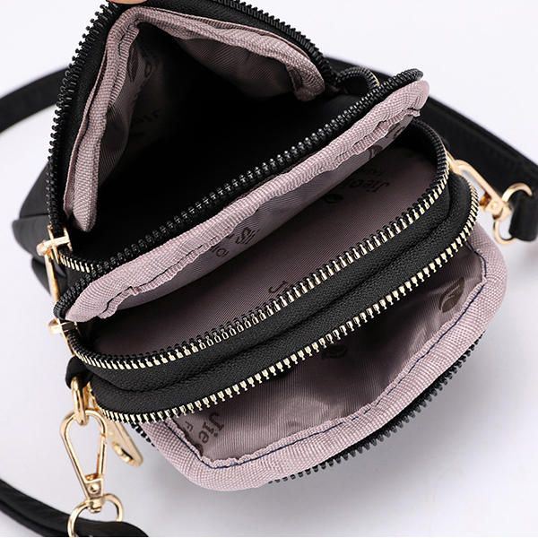 Naisten Vedenpitävä Puhelinlaukku Nylon Vyötärölaukku Crossbody-laukku