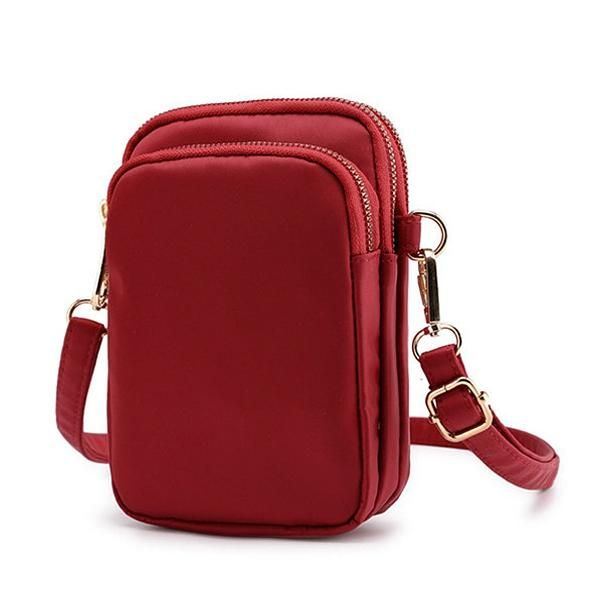 Naisten Vedenpitävä Puhelinlaukku Nylon Vyötärölaukku Crossbody-laukku